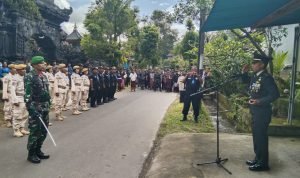 Dandim 1616/Gianyar Pimpin Persemayaman dan Perabuan Militer Almarhum Pelda. (Pur) I Nyoman Mustika