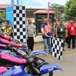 Kapolres Minahasa Lepas Peserta Trail Adventure di Desa Tumaratas