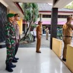 Danramil 418-01/Makrayu dan Anggota Laksanakan Apel Gabungan Bersama Unsur Forkopimcam Gandus