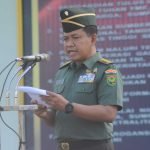 Pimpin Upacara Bulanan, Kasipers Kasrem 044/Gapo Bacakan Amanat Kasat