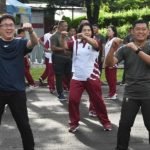 Danrem 131/Santiago Olahraga Bersama TNI- Polri Dan Pemda Kota Manado