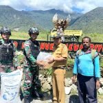 Satgas Wiratama Mendapatkan Bibit Ikan Mas dari Dinas Perikanan Puncak Jaya