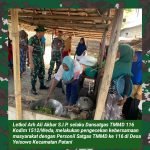 Kebersamaan Personil TMMD Ke 116 Terus Dipantau Dandim 1512 Weda Selaku Dansatgas TMMD
