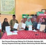 Pasca Lebaran, Kasi Penmad Kemenag Halteng Boyong Salabi Din Karim, Lakukan Monitoring Sejumlah Madrasah