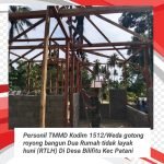 Dampak Dari TMMD Ke 116 Semakin Dirasakan Masyarakat Patani, TNI Gotong Royong Bangun Dua RTLH