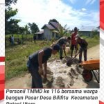 150 Personil TMMD Kodim 1512 Siap Action, Pasar Bilifitu Menjadi Target Pembangunan Tahun 2023