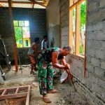 Percepat Untuk di Tempati, Personil TMMD Bersama Warga Percepat Bangun RTLH