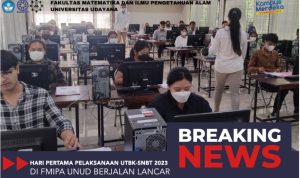 Hari Pertama Pelaksanaan SNPMB (UTBK SNBT) di FMIPA Unud Berjalan Lancar