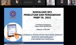 LPPM Unud Gelar Sosialisasi SP3 Bagi Peneliti Pemenang Hibah PNBP Tahun 2023