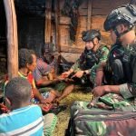 Satgas Yonif R 712/ Wiratama, Gelar Ajangsana Kesehatan Gratis ke Honai di Puncak Jaya