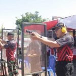 Sambut HUT Bhayangkara ke-77, Polda Sulut Gelar Lomba Menembak