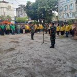 Danramil 418-02/Pakjo Pimpin Apel Gabungan Tiga Pilar dan Unsur Linmas Se Kecamatan Bukit Kecil