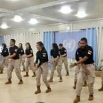 Anggota Polwan Polda Sulut Pimpin Tarian Modern, Peringati Environment Day