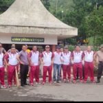 Polres Minahasa Gelar Karia Bakti di Cagar Budaya di Watu Pinawetengan