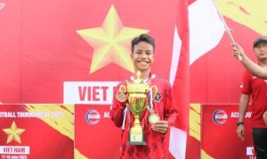 Trofi Putra Berdarah Bima Sumbang Dua Gol Ke Gawang Maylsia di Final ACF Cup Vietnam