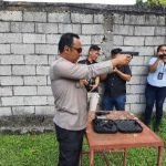 Polres Bitung Gelar Lomba Exebisi Menembak, Sambut Hari Bhayangkara Ke – 77