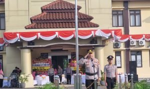 Wakapolres Serang Pimpin Upacara Korp Raport Kenaikan Pangkat 55 Personel Polres Serang