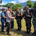 Kapolres Bitung Sambut Kedatangan Satgas Pamtas RI – Malaysia Yonarmed 19/10 Tarik Bogani