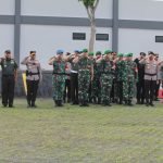 Kasdam II/Swj Hadiri Apel Gelar Pasukan Pengamanan Kunker Wapres RI ke Banyuasin
