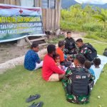 Satgas Yonif Raider 200/BN Gelar Pengecekan Kesehatan Gratis ke Warga Kampung Gimbis