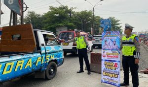 Hari Pertama Ops Patuh Maung 2023, Polres Serang Sosialisasikan Kepada Masyarakat Untuk Tertib Berlalu Lintas