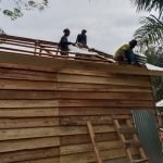 Sasaran TMMD Ke 117 RTLH Sudah Tahap Pemasangan Atap