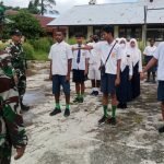 Satgas Yonif 143/TWEJ Bentuk Karakter Masa Orientasi Siswa di Papua