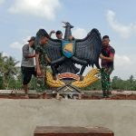 Monumen Garuda Hitam yang Dibuat Satgas TMMD Kodim 0429/Lamtim Jadi Ikon Desa Sumber Waras
