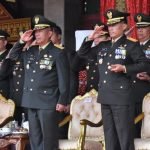 Danrem 044/Gapo Hadiri Upacara Peringatan HUT Bhayangkara ke 77