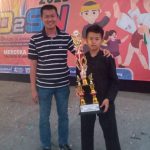 M Fadhil Azka Siswa SDN Lebak Wangi Juara 1 O2SN Pecak Silat Kategori Tanding