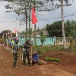 Wujud Rasa Nasionalisme, Dandim 0429/Lamtim Himbau Warga Setentak Pasang Bendera Merah Putih