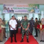 Danrem 045/Gaya Sambut Kedatangan Wakil Menteri Pertanian di Bandara Depati Amir Pangkal Pinang