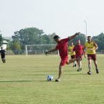 Melalui Sepak Bola, Prajurit Korem 043/Gatam Jalin Sinergitas dengan Dispora Lampung