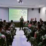 Pendam II/Swj Beri Pembekalan Teknik Peliputan dan Penulisan Berita ke Satgas Yonarhanud 12/SBP
