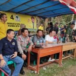 Antisipasi Gesekan Suporter, Personil Polsek Jawilan Polres Serang Lakukan Pam Final Sepak Bola Tarkam Desa Junti