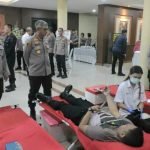 Sambut Hari Jadi ke-75, Polwan Polda Sulut Gelar Bakti Kesehatan Donor Darah