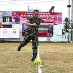 Sambut HUT RI Ke 78, Kodim 1310/Bitung Gelar Pertandingan Futsal Antar Jajaran