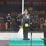 Peringati HUT RI Ke-78 Tahun, Korem 131/ Santiago Melaksanakan Upacara Bedera