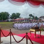 HUT RI Ke- 78 PJ Bupati Halteng Bertindak Sebagai Inspektur Upacara, Pasi Ops Kapten Inf Juliadin Sebagai Komandan Upacara