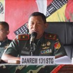Dandim 1302/Minahasa Terima Kunjungan Kerja Danrem 131/Stg