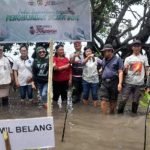 Babinsa Koramil 1302-12/Belang, Melky Mandolang Hadiri Kegiatan Penanaman Pohon Mangrove