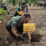 Kasdim Vino Satria Onibala Wakili Dandim 1302/Minahasa Hadiri Giat Penanaman Pohon