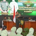 Prajurit, PNS dan Persit Korem 044 Gapo Terima Arahan Pangdam II/Sriwijaya