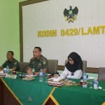 Dandim 0429/Lamtim Ikuti Rakor Antisipasi Cuaca Elnino di Wilayah Kodam II Sriwijaya