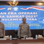 Jelang Operasi Zebra Samrat 2023, Polda Sulut Laksanakan Latpraops