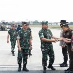 Danrem 044/Gapo Sambut Kedatangan KSAD Jenderal TNI Dudung Abdurachman