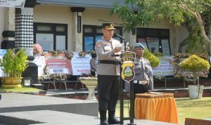 Pimpin Upacara Sertijab PJU Polres Gianyar, AKBP Ketut Widiada Sampaikan Ini