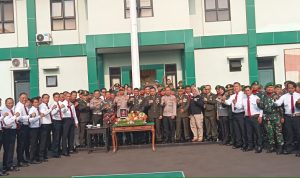 Peringati HUT TNI ke 78, 3 Kapolres Datangi Makodim 0506/TGR