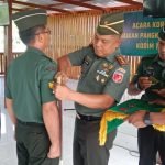 Upacara Kenaikan Pangkat 18 Personil Bintra Dan Tamtama Kodim 1512/Weda