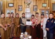 Bupati Bungo H Mashuri Lepas Secara Resmi Peserta Jambore Dunia